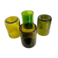 Mixed color 4-pack come with 2 amber, 1 green, and 1 gold colored 12-ounce glass